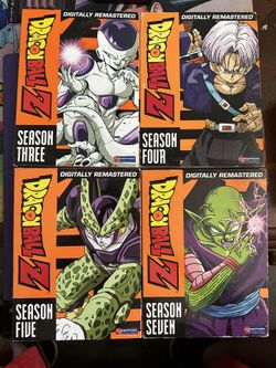 Dragon Ball Z Digitally Remastered Box Sets Seasons 3,4,5, And 7