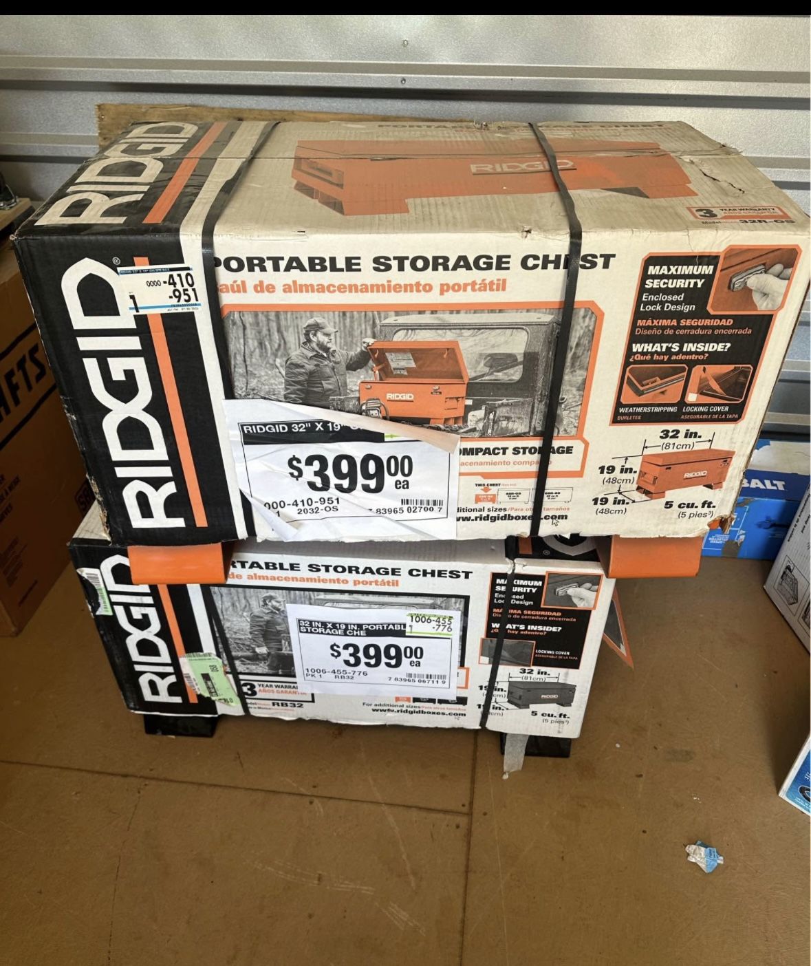 Rigid Portable tool chest
