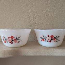 Fire King Primrose Custard Cups