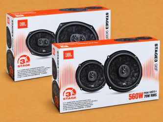 JBL Stage 3 Car Speakers 2-Sets 6 1/2 2-Way & 6x9 3-Way Coaxial Speaker System 1200 Watts Package Stage3 68F & 968MF 🚨 No Credit Needed 🚨