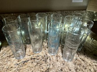 Set Of 10 tall Glasses 