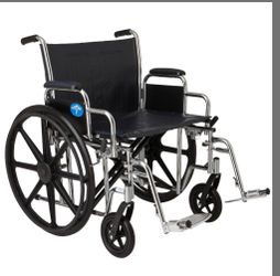 Wheelchair Brand New Assembled 24inch Hold Up To 500lb