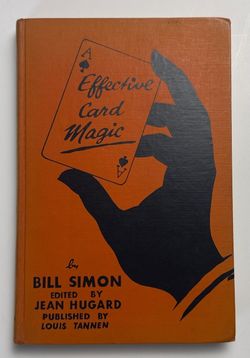 Effective Card Magic Simon Sleight of Hand Games Activities HC