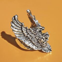 Screaming Eagle Steel Ring Size 8