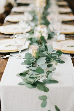 FRESH & Real Eucalyptus greenery wedding bridal baby shower engagement rustic farmhouse decor garlands centerpieces aisle pew bar tables birthday