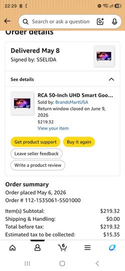 Google TV RCA 50 in