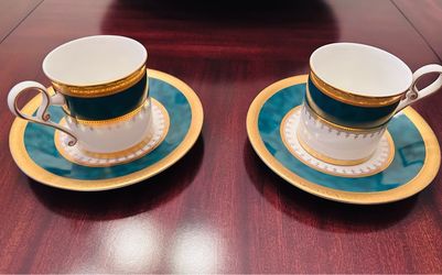 Hankook Super Bone China Teacup and Saucer Set of 2