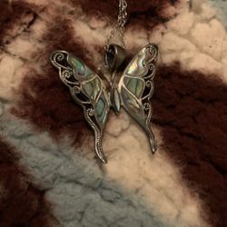 Butterfly Abalone Necklace 