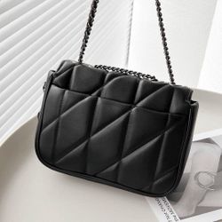 pillow Madison shoulder bag chain bag nappa stem black women