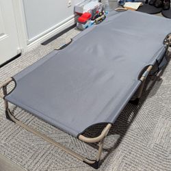 Multi-Position Chaise Lounge Chair, Folding Bed Sleep Cot Weighing 14 lbs, this 75"D x 29"W x 12"H $40