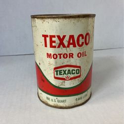 Vintage Texaco Motor Oil 1 Quart Can