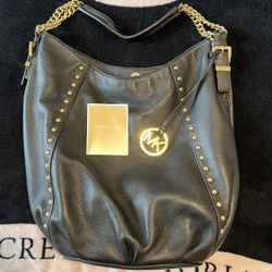 Large Michael Kors MK Black Purse 