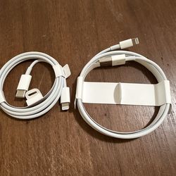 Apple charging cables