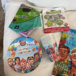 Cocmelon Party Supplies For Birthday