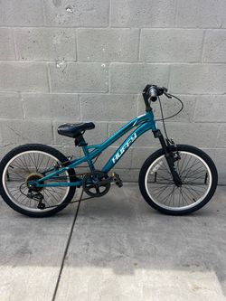 Kids huffy 20” bike bicycle used green mountain bike
