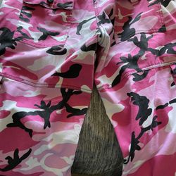 Pink cargo pants