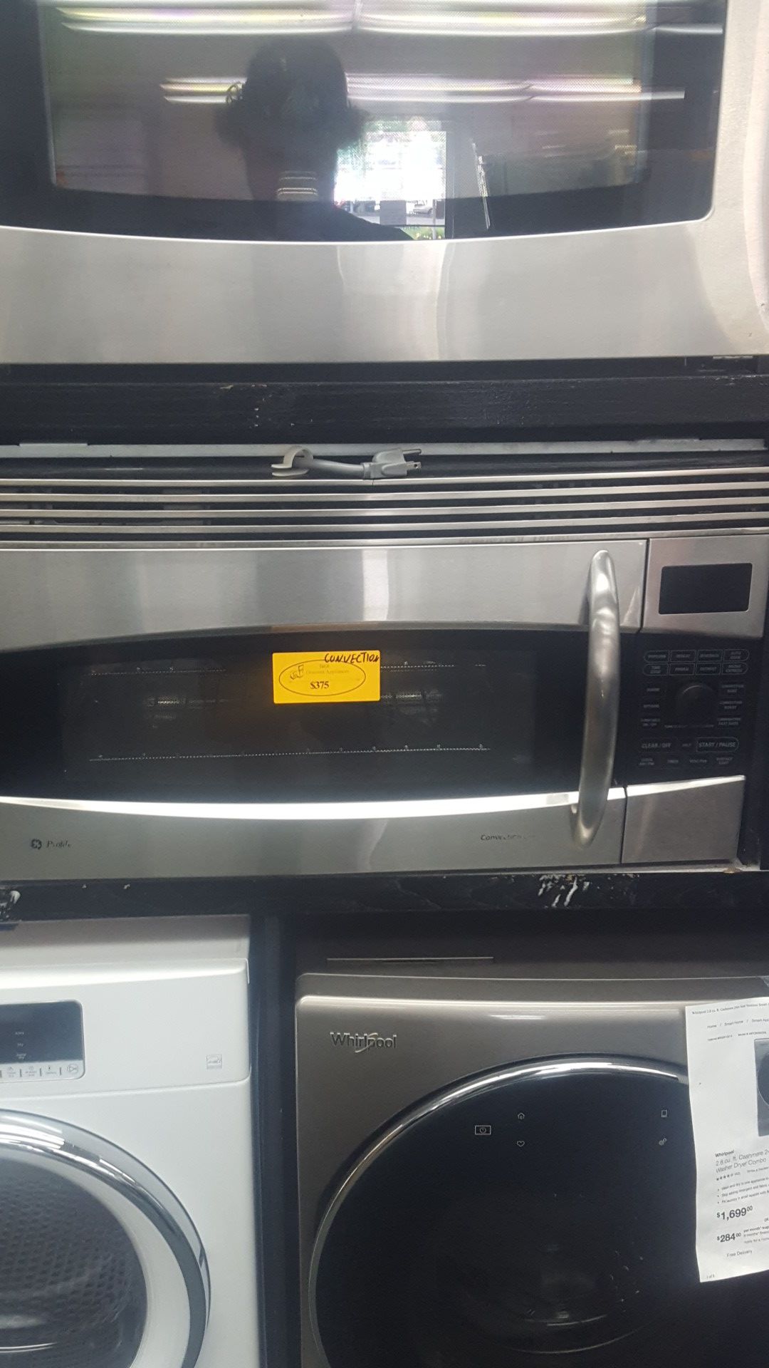 GE profile convection microwave stainless steel