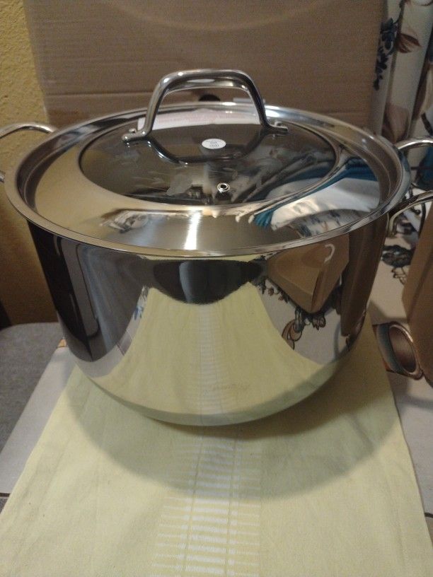 Princess House Olla tamalera de 20 qt con divisor  de acero inoxidable precio firme 