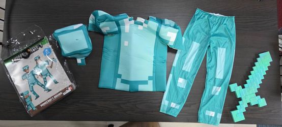 Minecraft Diamond Armor Deluxe Costume, kids 4-6