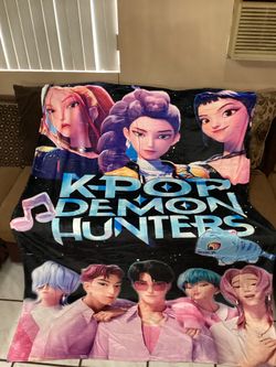 K Pop Demon Hunter Soft Warm Comfy Blanket 
