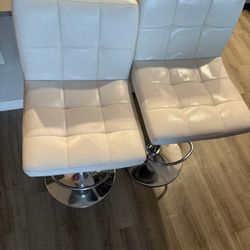 White Barstools 