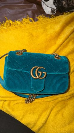 Authentic- Gucci velvet small shoulder bag