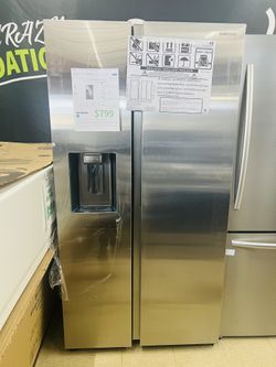 Samsung 22 cu. ft. Counter Depth Side-by-Side Refrigerator in Stainless Steel