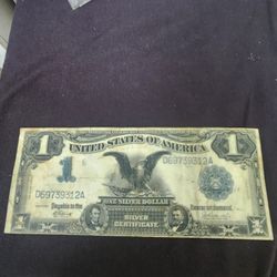 1899 Blavk Eagle One Dollar Rare Very Good Condition