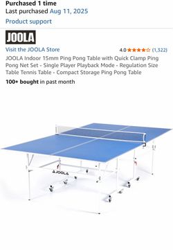 Ping pong table