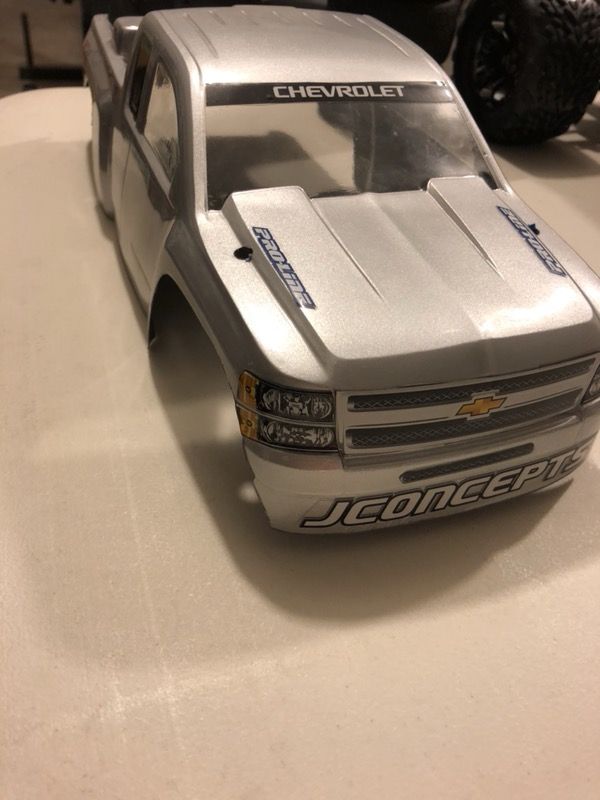 Jconcepts Silverado body for traxxas rustler