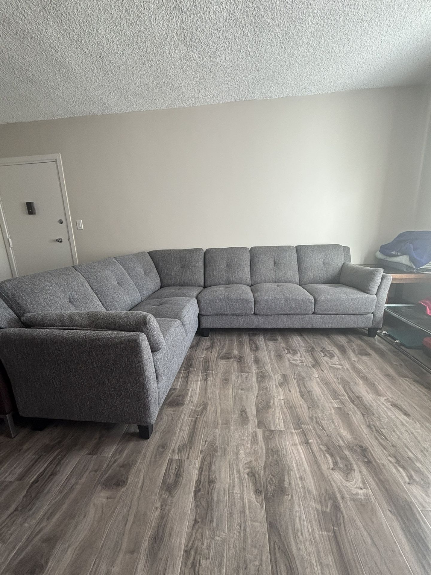 Modular Gray Sectional / L Shaped Sofa