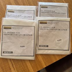 Clawfoot bathtub shower curtains