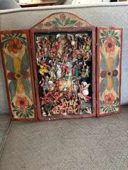 Claudio Jimenez Andean Life and Myths Retablo