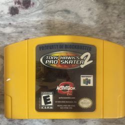 Tony Hawk Pro Skater 2 Rare Block Buster Cartdrige For Nintendo 64 N64