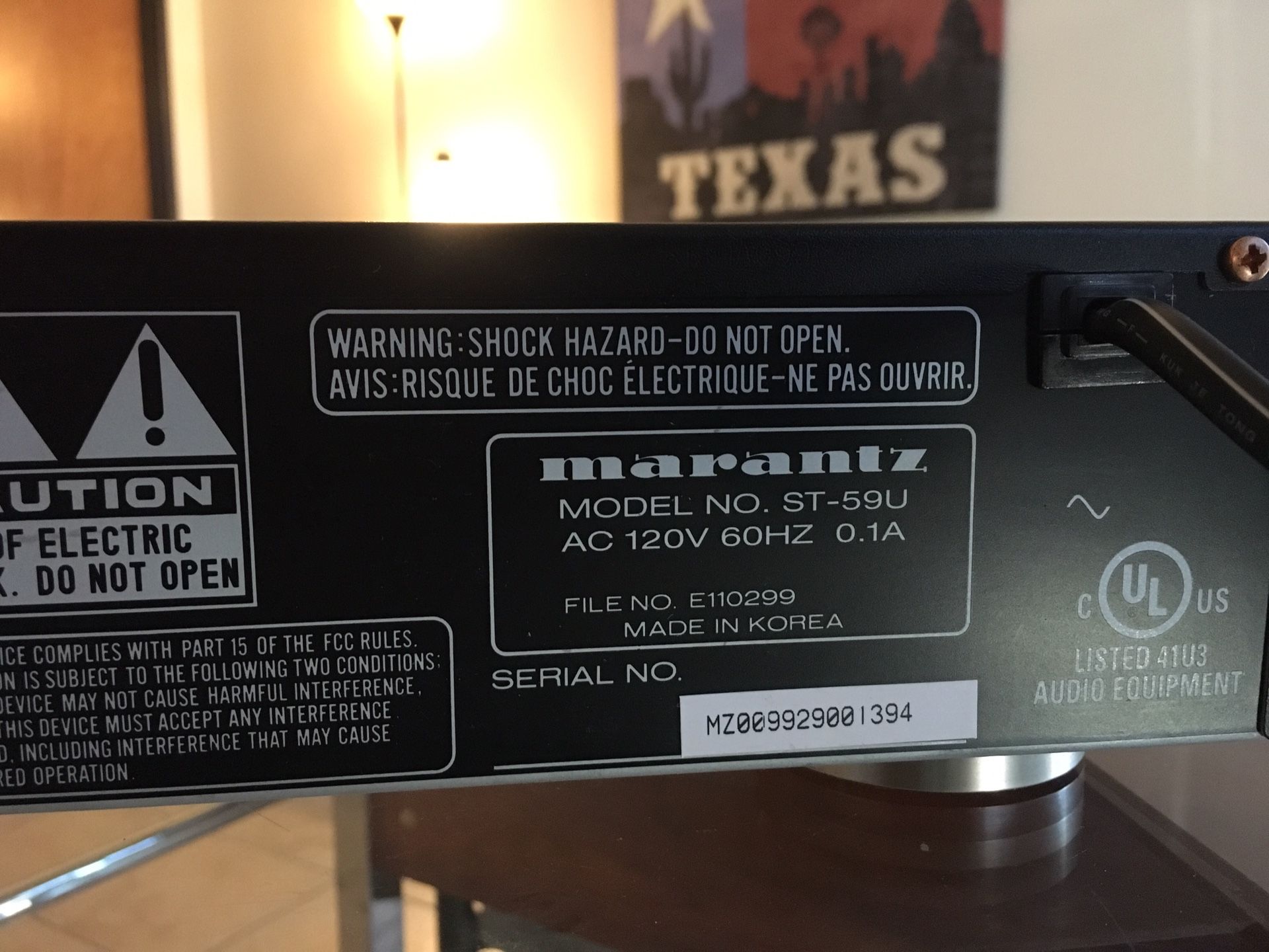Marantz Synthesizer Stereo Tuner ST-59U