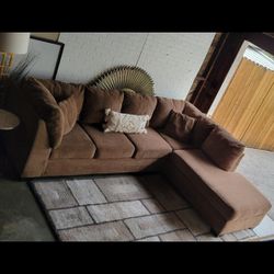 Brown Sectional Sofa Couch 2pc L Shape Free Local Delivery