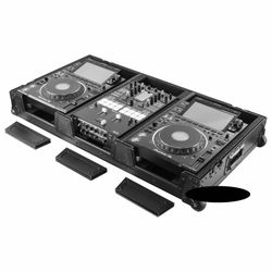 Odyssey 810134 DJ Case for 10" DJ Mixers and Two Pioneer CDJ-3000 DJ Multi Player