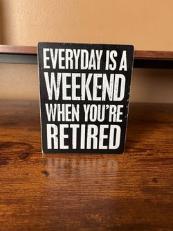 Retired Wooden Sign