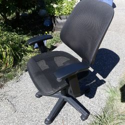 Office Desk Chair Mesh Black Adjustable