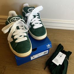 Campus 00s Green Adidas Size 5.5