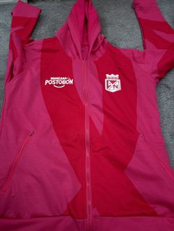 DMA Nacional Soccer Official Licensed Jacket Red Pink Size M