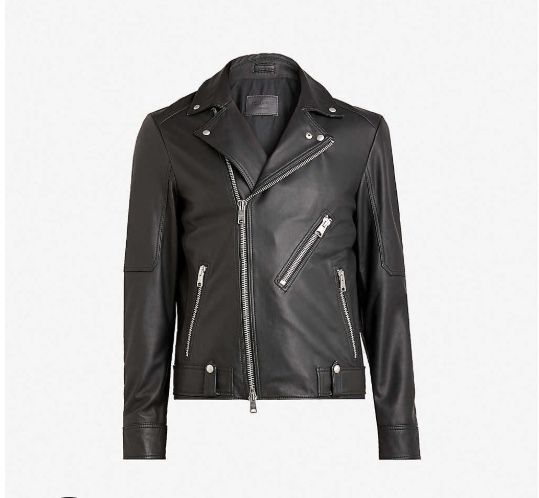AllSaints Naoki Biker Leather Jacket