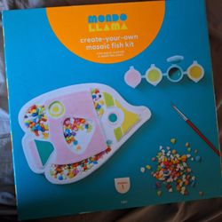 plaster fish mosiac craft kit