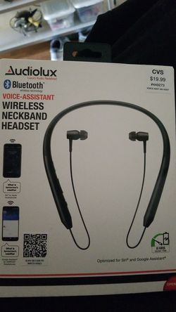 Wireless neck band headset