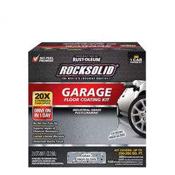 Gray Polycuramine 1 Car Garage Floor Kit