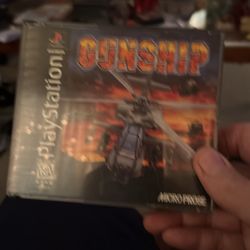 1996 Gunship PS1 Video Game Sony PlayStation 1 Complete w/ Manual CIB 