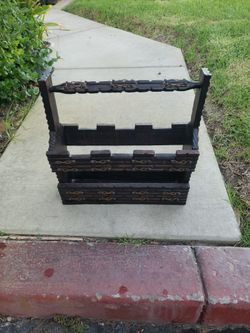 Vintage Wooden Magazin Holder