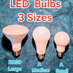 Brand New Dimmable LED Light Bulbs & Flood Lights (Omnidirectional) (3 Sizes) $1 $2 $3 each
