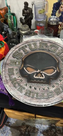 12 inch Sturgis metal tin sign brand new in plastic