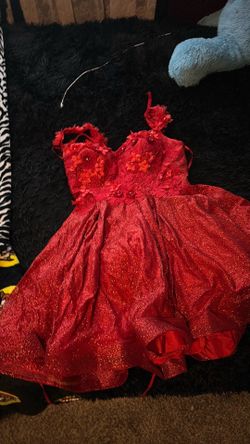 Red dama dress